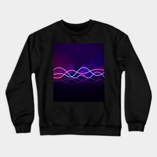 Abstract Ultraviolet Neon Lights Crewneck Sweatshirt